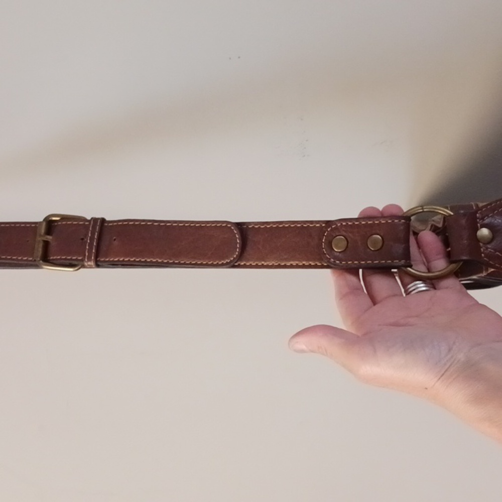 Liz & Co. Striped Vegan Leather Crossbody Bag - Picture 7 of 16